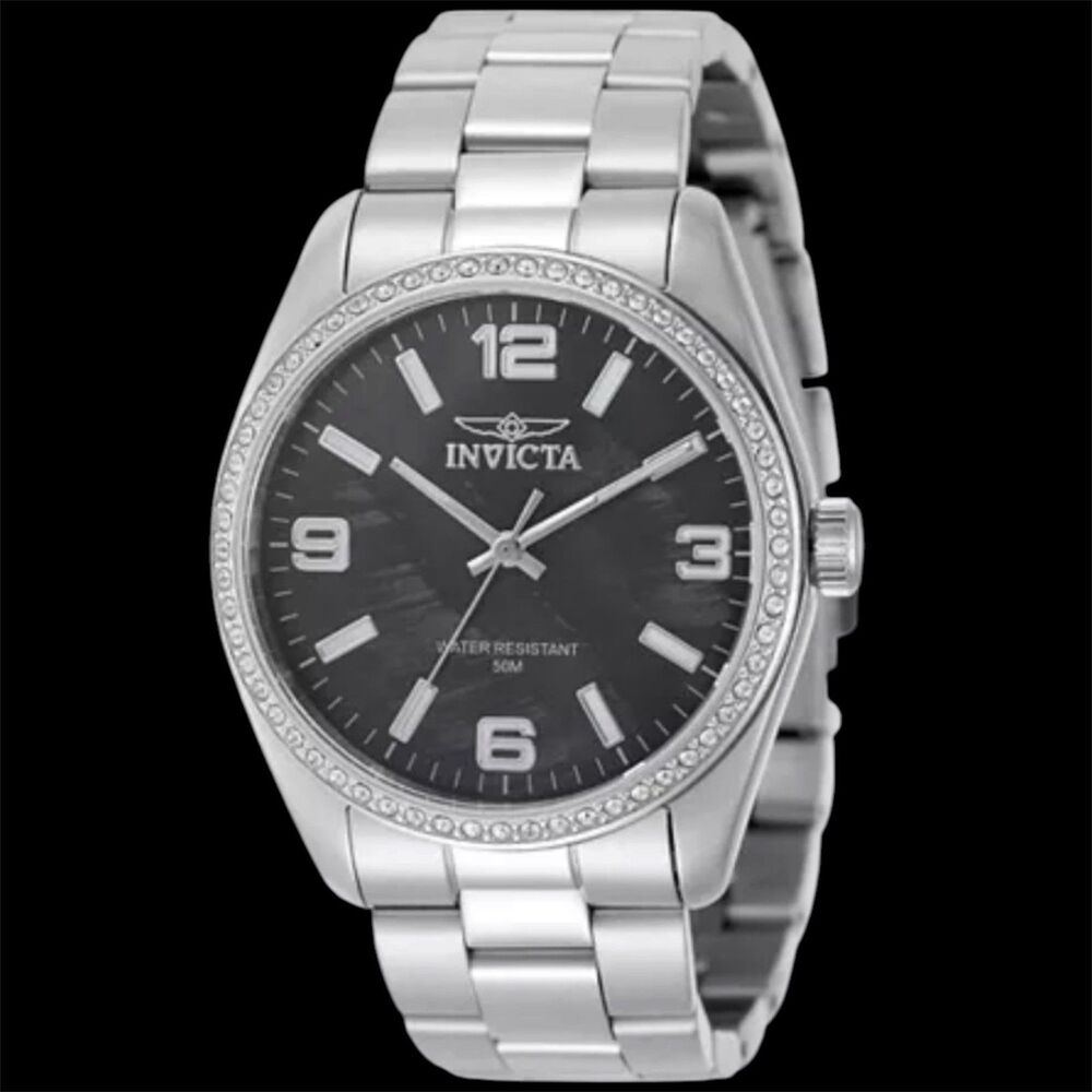 Invicta Watch Specialty 38MM Case Black Crystal Bezel Unisex Steel 50134